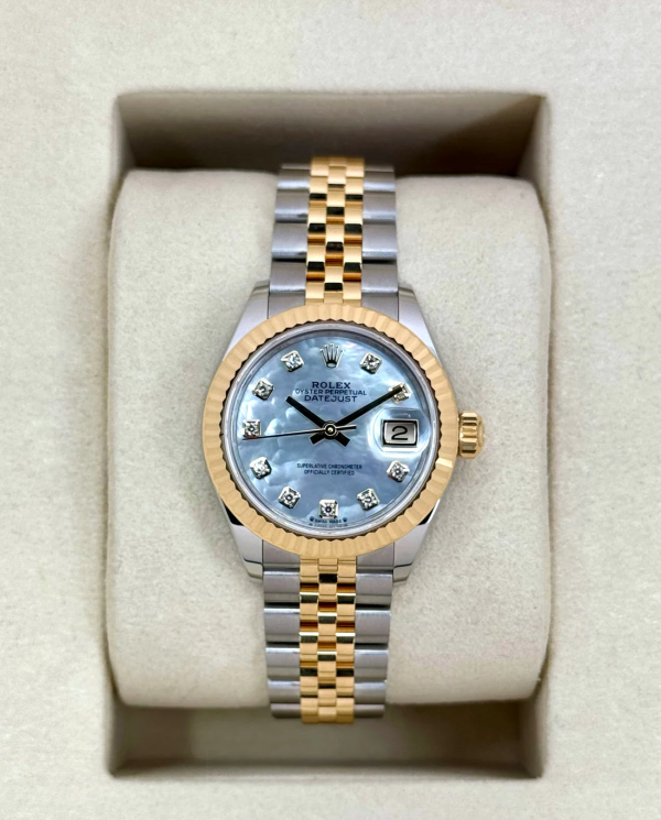 2025 Rolex Lady Datejust 28mm 279173 Jubilee MOP Diamond Dial (Unworn) (No. 2 of 2) for sale