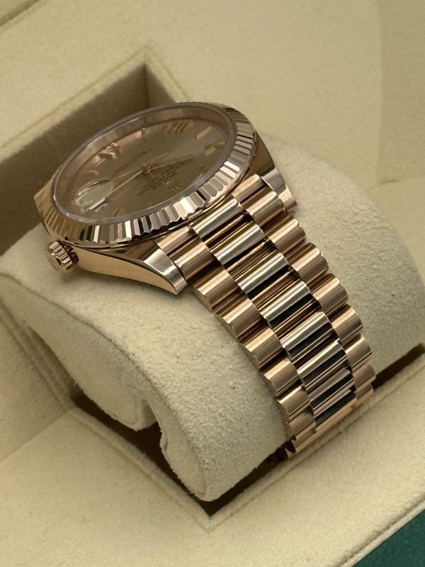 2021 Rolex Day-Date 40mm 228235 Presidential Rose Gold Sundust Dial for sale