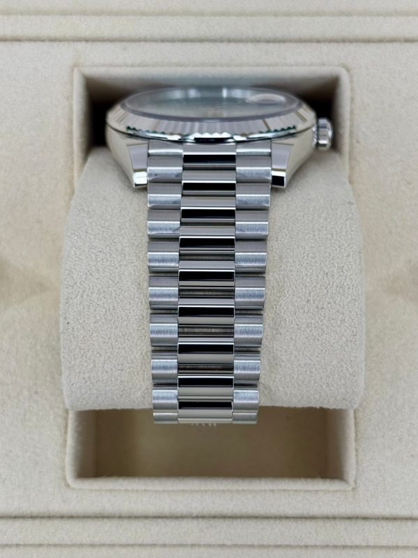 2024 Rolex Day-Date Platinum 40mm 228236 Ice-Blue Roman Dial (Unworn) for sale