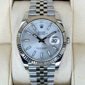 2020 Rolex Datejust 41mm 126334 Stainless Steel Jubilee Silver Dial for sale