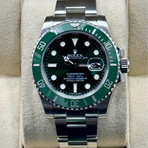 2014 Rolex Submariner “Hulk” 40mm 116610LV Oyster Green Dial for sale