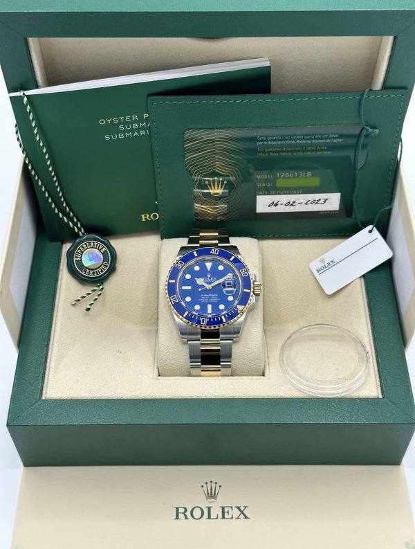 2023 Rolex Submariner “Bluesy” 41mm 126613LB Two-Tone Blue Dial (No. 4 of 7) for sale