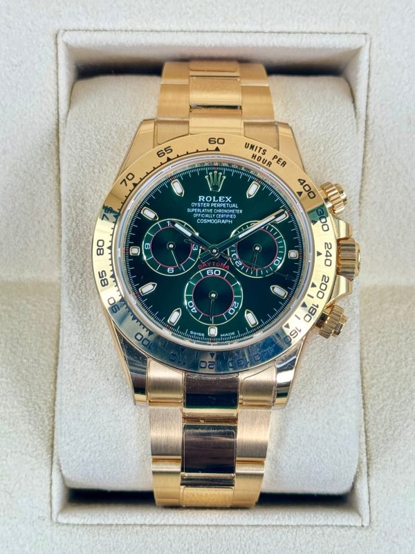 2023 Rolex Daytona “John Mayer” 40mm 116508 Yellow Gold Green Dial for sale