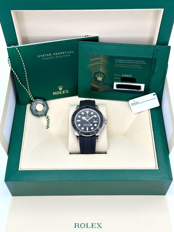 2025 Rolex Yacht-Master 42 226659 White Gold Oysterflex Black Dial (Unworn) for sale