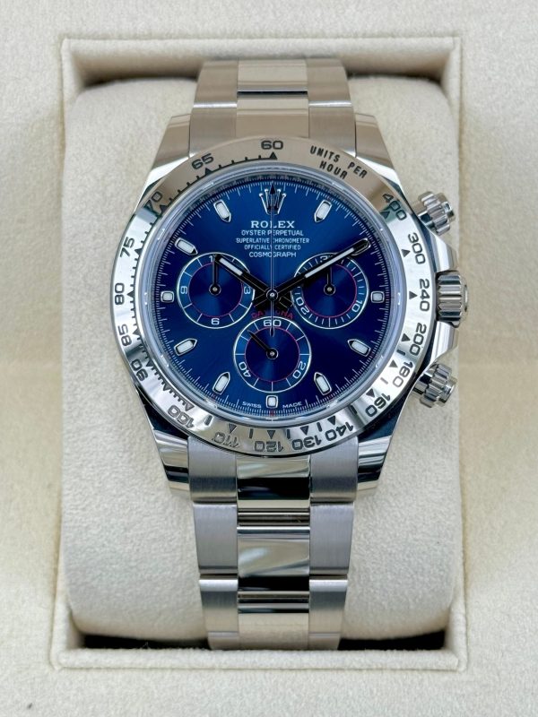 2022 Rolex Daytona 40mm 116509 White Gold Blue Dial for sale