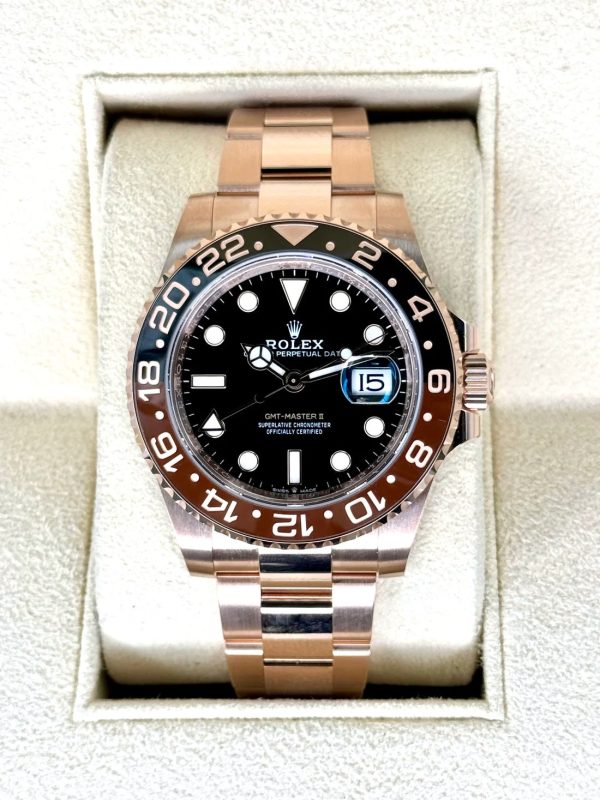 2024 Rolex GMT-Master II “Rootbeer” 40mm 126715CHNR Rose Gold (Unworn) for sale