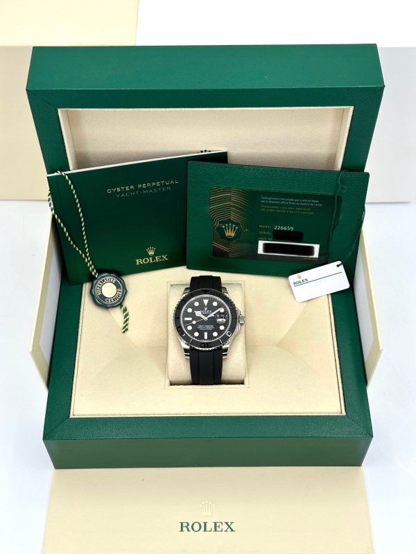 2025 Rolex Yacht-Master 42 226659 White Gold Oysterflex Black Dial (Unworn) for sale