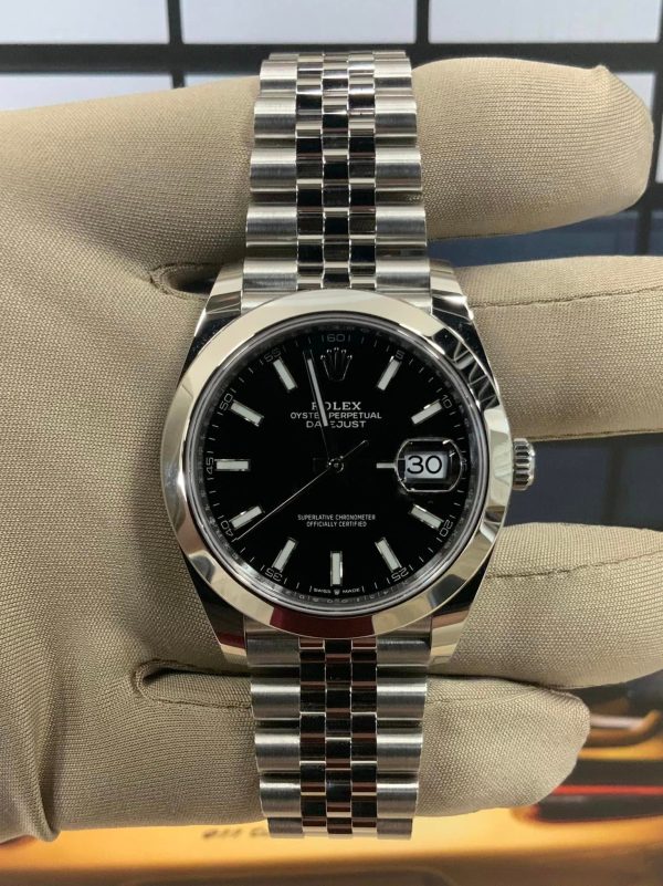 2022 Rolex Datejust 41mm 126300 Jubilee Black Stick Dial (Unworn) for sale