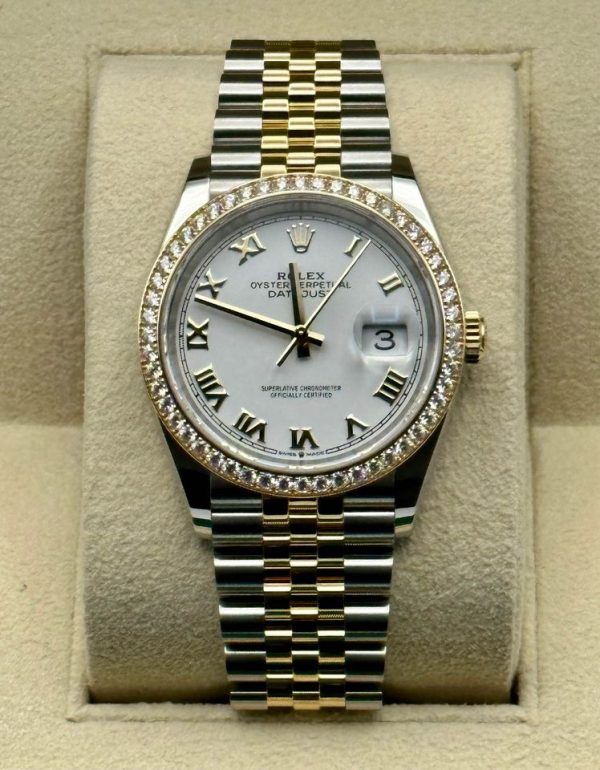 2023 Rolex Datejust 36mm 126283RBR Two-Tone Jubilee Diamond Bezel for sale