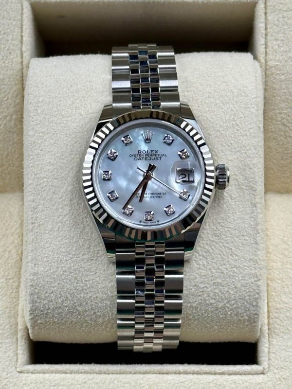 2022 Rolex Ladies Datejust 28mm 279174 Diamond Mother of Pearl Dial (Unworn) for sale