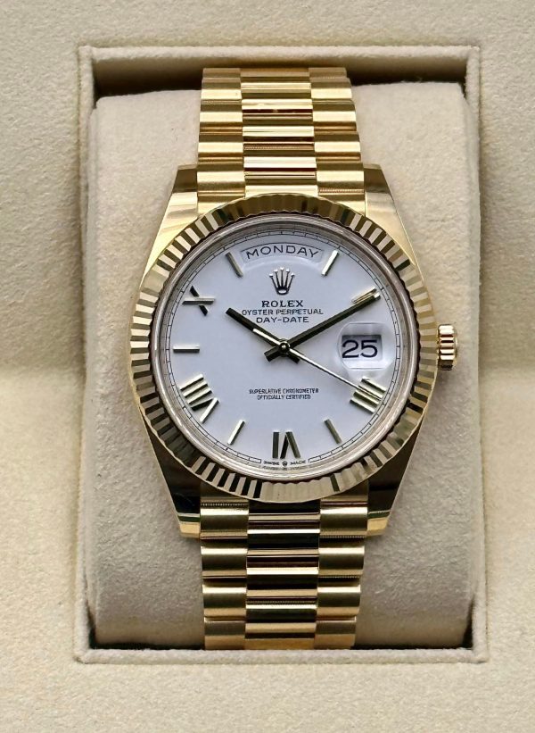 2019 Rolex Day-Date 40mm 228238 Presidential White Dial (No. 1 of 2) for sale