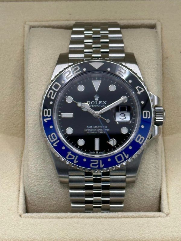 2023 Rolex GMT Master II “Batgirl” 40mm 126710BLNR Jubilee Black Dial for sale