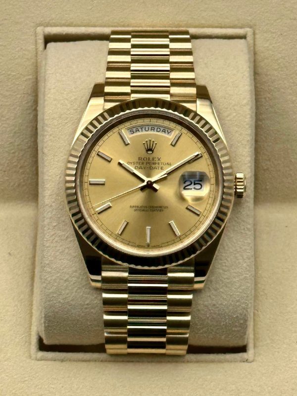 2020 Rolex Day-Date 40mm 228238 Presidential Champagne Dial for sale