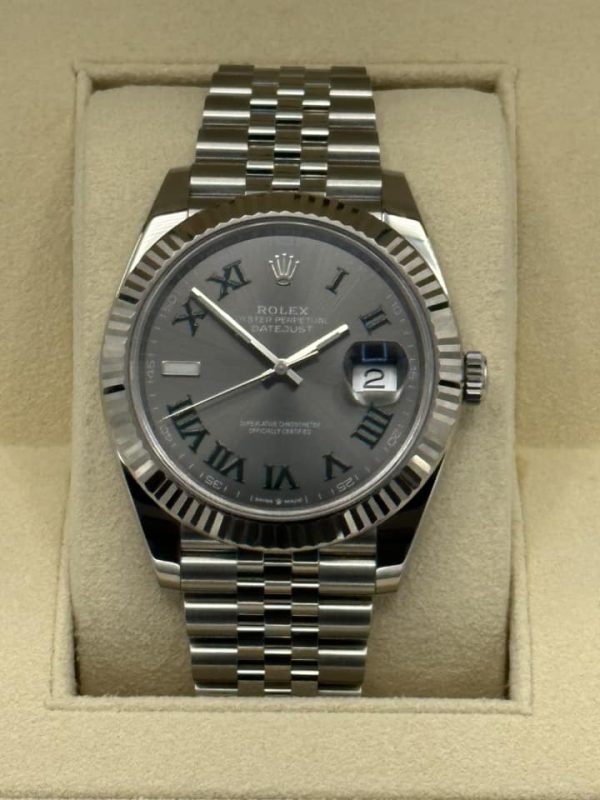 2021 Rolex Datejust 41mm 126334 Jubilee Wimbledon Dial for sale