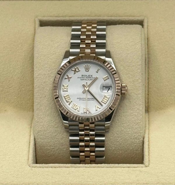 2023 Rolex Datejust 31mm 278271 Two-Tone White Roman Numeral Dial for sale