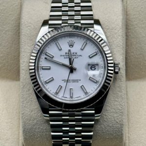 2017 Rolex Datejust 41mm 126334 Jubilee White Stick Dial for sale