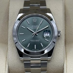 2023 Rolex Datejust 41mm 126300 Oyster Green Dial for sale