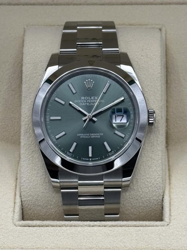 2023 Rolex Datejust 41mm 126300 Oyster Green Dial for sale