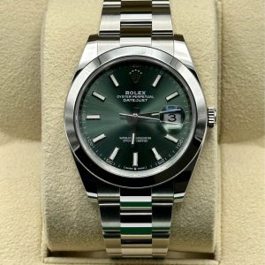 2023 Rolex Datejust 41mm 126300 Oyster Green Dial (Unworn) (No. 2 of 5) for sale