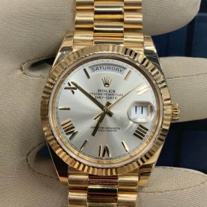 2017 Rolex Day-Date 40mm 228238 Presidential Silver Dial for sale