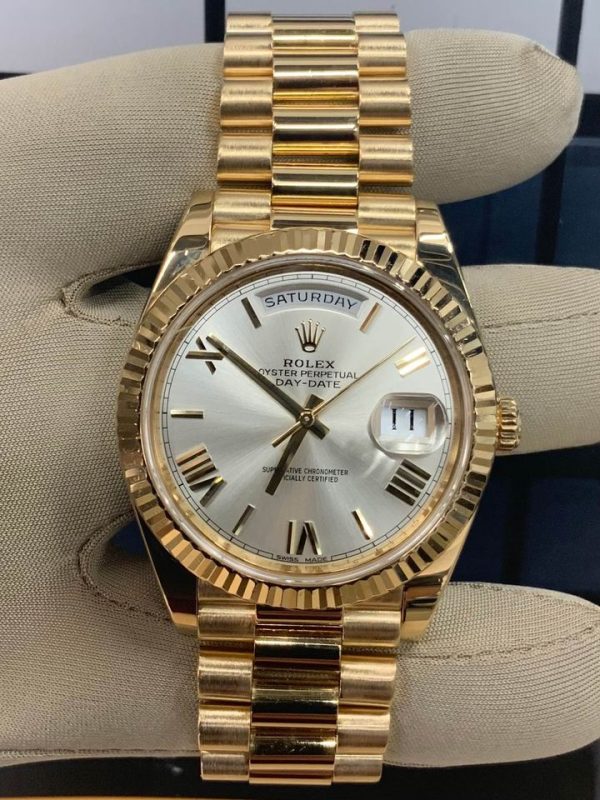 2017 Rolex Day-Date 40mm 228238 Presidential Silver Dial for sale
