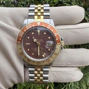 1970-1972 Rolex Vintage GMT-Master “Rootbeer” 40mm 1675 Nipple Dial for sale