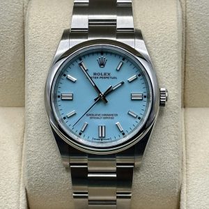 2022 Rolex Oyster Perpetual 36mm 126000 Tiffany Blue Dial for sale