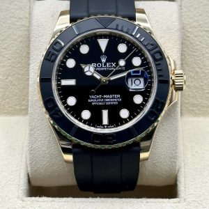 2023 Rolex Yacht-Master 42mm 226658 Gold Oysterflex Black Dial for sale