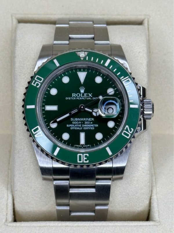 2012 Rolex Submariner “Hulk” 40mm 116610LV Green Dial for sale