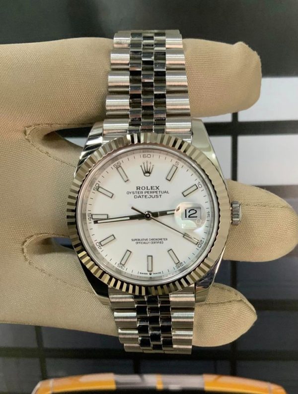 2020 Rolex Datejust 41mm 126334 Jubilee White Stick Dial for sale