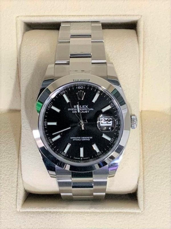 2021 Rolex Datejust 41mm 126300 Oyster Black Dial for sale
