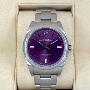2018 Rolex Oyster Perpetual 39mm 114300 Grape Dialr for sale