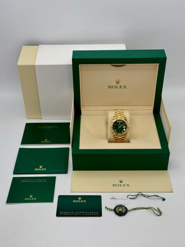 2023 Rolex Day-Date 40mm 228238 Presidential Green Dial (No. 2 of 2) for sale
