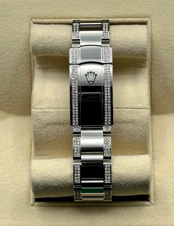 Rolex Datejust 41mm 126300 Diamonds Oyster Black Stick Dial for sale