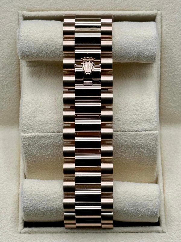 2022 Rolex Day-Date 40 228235 Rose Gold Olive Dial Arabic Calendar (Unworn) for sale