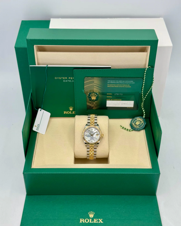 2025 Rolex Lady Datejust 28mm 279173 Jubilee MOP Diamond Dial (Unworn) (No. 1 of 2) for sale