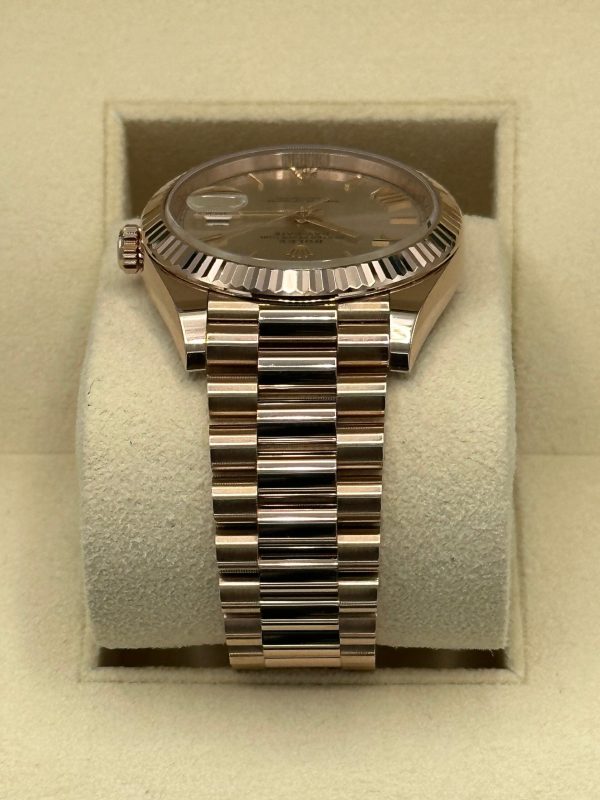 2021 Rolex Day-Date 40mm 228235 Presidential Rose Gold Sundust Dial for sale