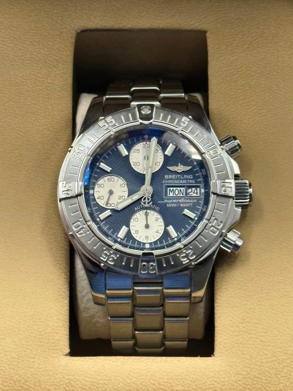 2004 Breitling Superocean Chrono. II 42mm A13340 Blue Dial for sale