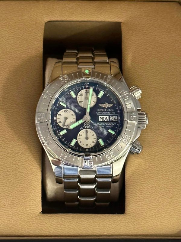 2004 Breitling Superocean Chrono. II 42mm A13340 Blue Dial for sale
