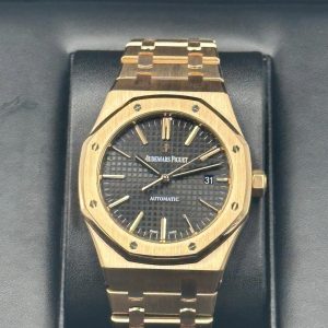 2013 Audemars Piguet Royal Oak 41mm 15400OR Rose Gold Black Dial for sale