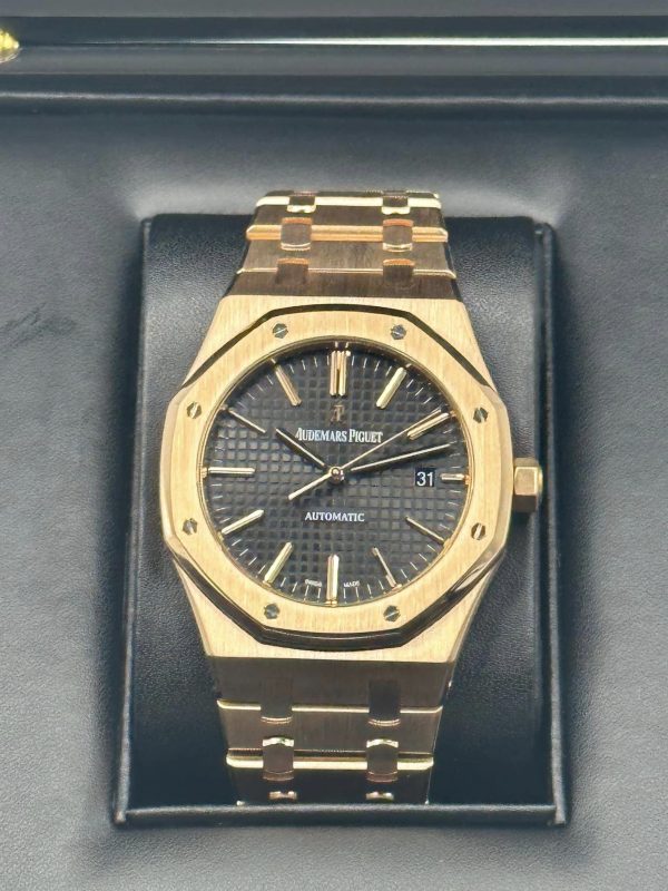 2013 Audemars Piguet Royal Oak 41mm 15400OR Rose Gold Black Dial for sale