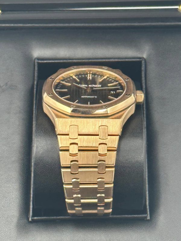 2013 Audemars Piguet Royal Oak 41mm 15400OR Rose Gold Black Dial for sale