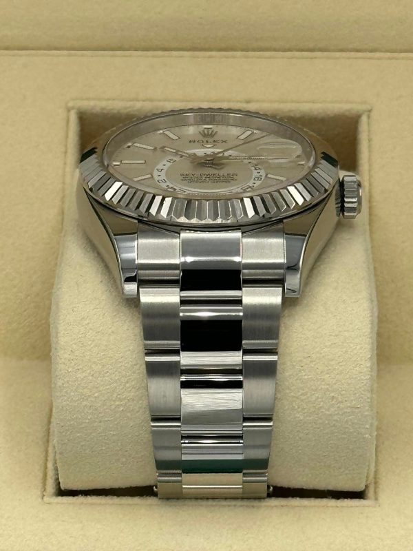 Rolex Sky-Dweller 42mm 326934 Stainless Steel Oyster White Dial (No. 2 of 2) for sale