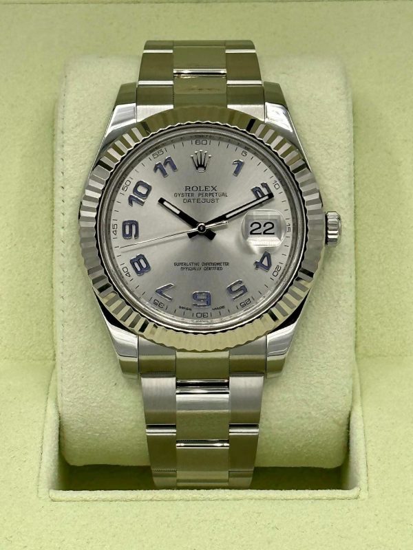 2012 Rolex Datejust II 41mm 116334 Oyster Silver Numerical Dial for sale