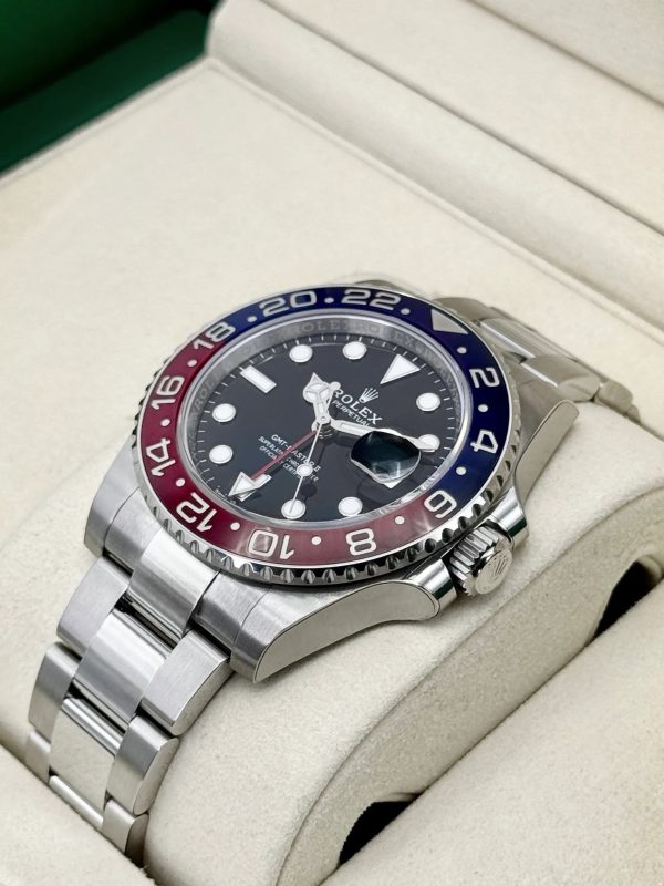2026 Rolex GMT-Master II “Pepsi” 40mm 126710BLRO Stainless Steel Oyster Bracelet Black Dial (Unworn) for sale