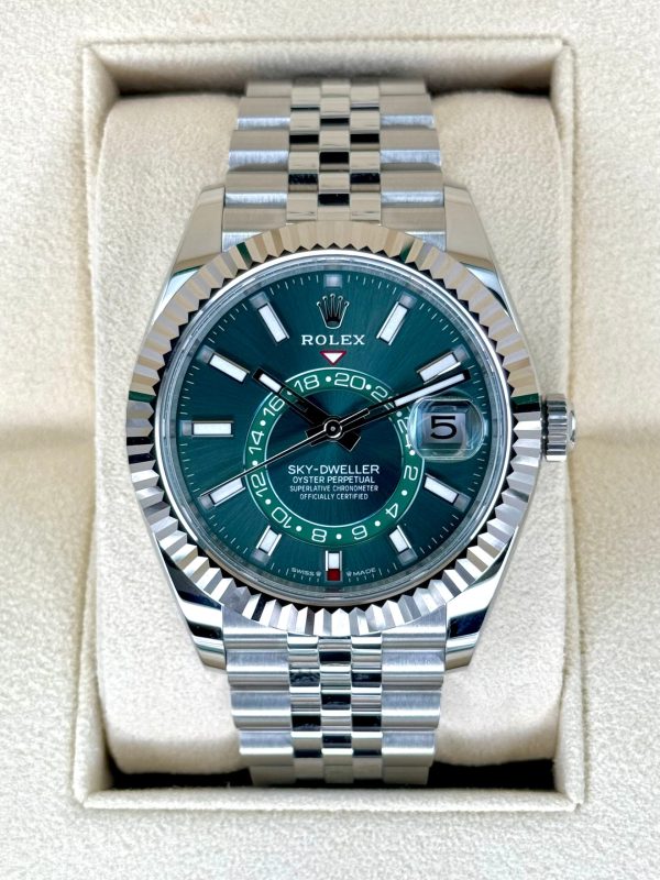 2025 Rolex Sky-Dweller 42mm 336934 Jubilee Green Dial (Unworn) for sale