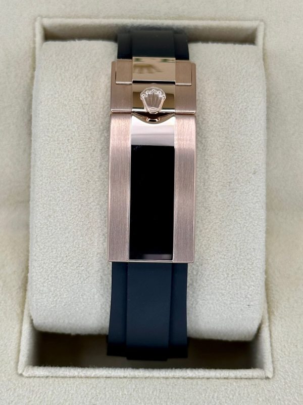 2023 Rolex Yacht-Master 40mm 126655 Rose Gold Oysterflex Black Dial (Unworn) for sale
