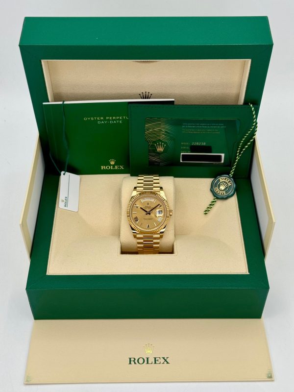 2023 Rolex Day-Date 40mm 228238 Presidential Champagne Dial for sale