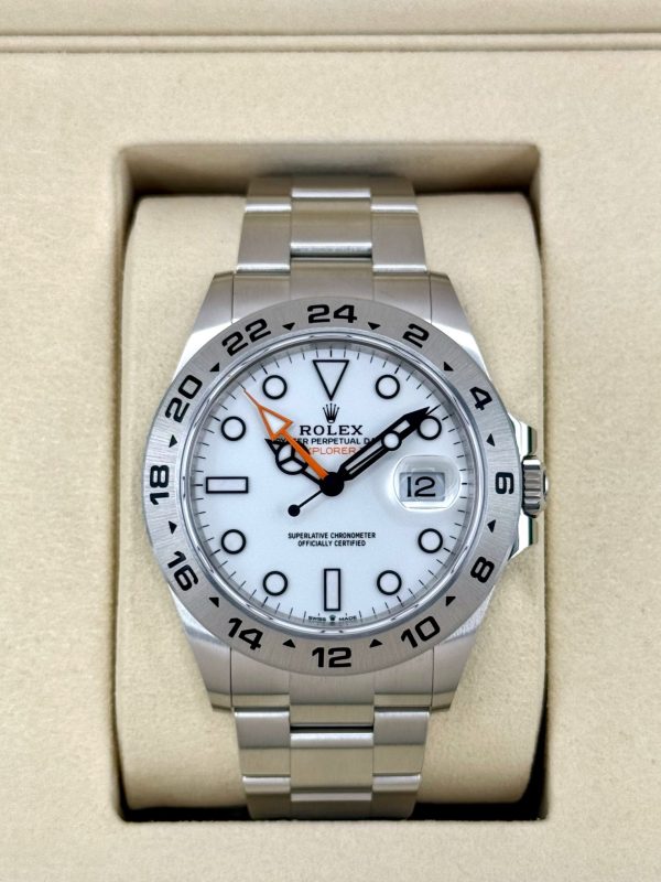 2025 Rolex Explorer II 42mm 226570 Polar White Dial (Unworn) (No. 3 of 4) for sale