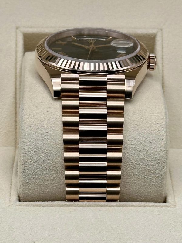 2023 Rolex Day-Date 40mm 228235 Presidential Rose Gold Green Dial (Unworn) for sale